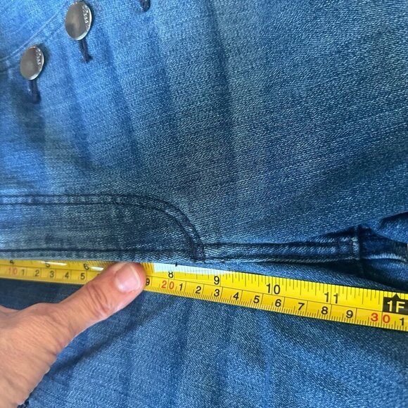 Express 4R Blue High Rise Skinny Ankle Jeans Sailorcore Coastal  Button
A180 - Picture 7 of 10